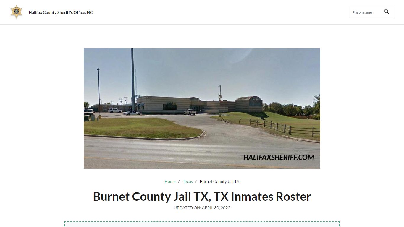 Burnet County Jail TX, TX Jail Roster, Name Search